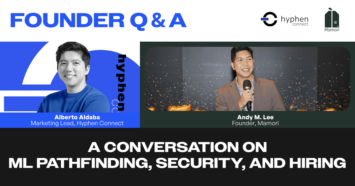 Headshot of Andy M. Lee beside the Mamori logo with the line “ML Pathfinder for Web3 Security.”